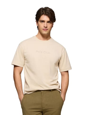 Polo Club Shirt - relaxed fit - beige