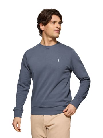 Polo Club Sweatshirt in Blaugrau