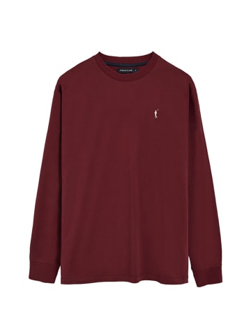 Polo Club Longsleeve - regular fit - bordeaux