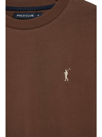 Polo Club Longsleeve in Braun