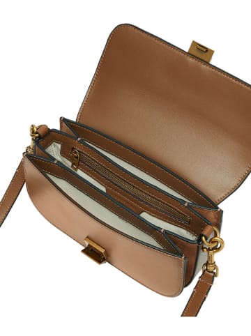 LIEBESKIND BERLIN Leren schoudertas lichtbruin - (B)22 x (H)12,5 x (D)4 cm