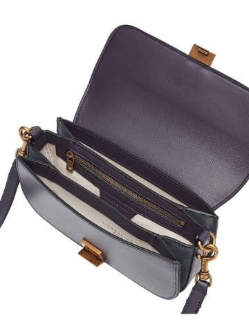 LIEBESKIND BERLIN Leren schoudertas donkerblauw - (B)22 x (H)12,5 x (D)4 cm