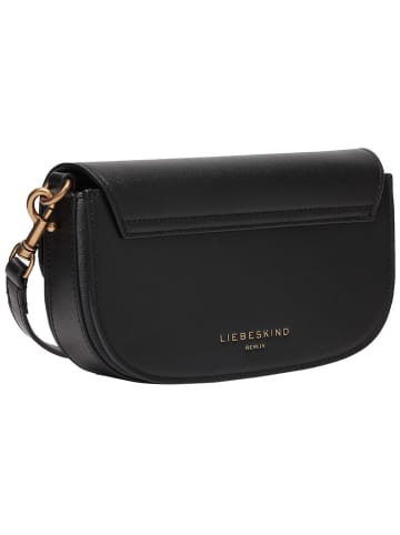 LIEBESKIND BERLIN Leren schoudertas zwart - (B)22 x (H)12,5 x (D)4 cm
