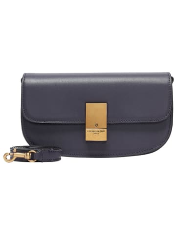 LIEBESKIND BERLIN Leder-Umhängetasche in Dunkelblau - (B)22 x (H)11 x (T)3,5 cm