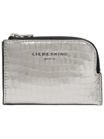 LIEBESKIND BERLIN Leder-Geldbörse "Lena" in Silber - (B)11,5 x (H)8 x (T)1 cm