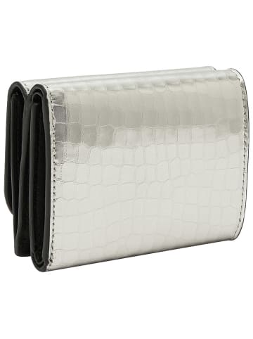 LIEBESKIND BERLIN Leder-Geldbörse "Lillian" in Silber - (B)10 x (H)8 x (T)3 cm