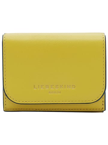 LIEBESKIND BERLIN Leder-Geldbörse "Lillian" in Gelb - (B)10 x (H)8 x (T)3 cm