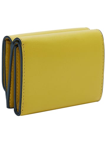 LIEBESKIND BERLIN Leren portemonnee "Lillian" geel - (B)10 x (H)8 x (D)3 cm