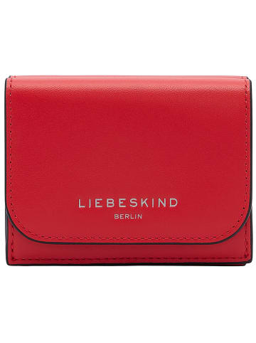 LIEBESKIND BERLIN Leder-Geldbörse "Lillian" in Rot - (B)10 x (H)8 x (T)3 cm