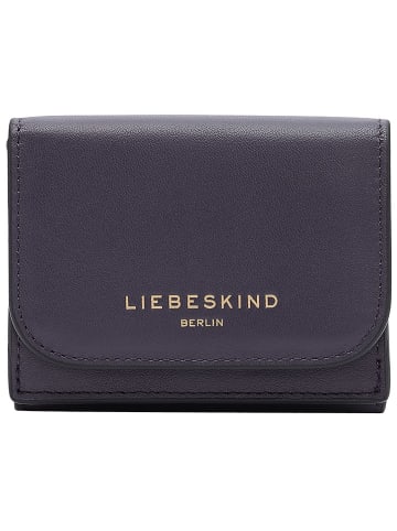 LIEBESKIND BERLIN Leder-Geldbörse "Lillian" in Dunkelblau - (B)10 x (H)8 x (T)3 cm