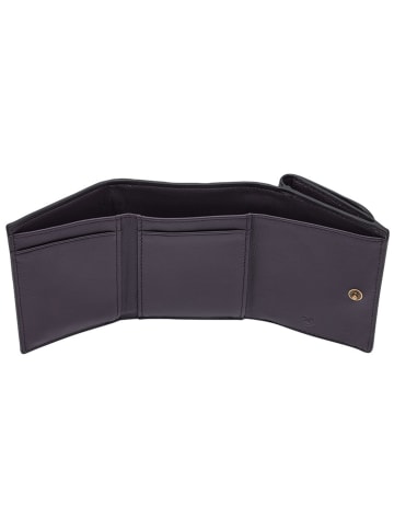 LIEBESKIND BERLIN Leder-Geldbörse "Lillian" in Dunkelblau - (B)10 x (H)8 x (T)3 cm