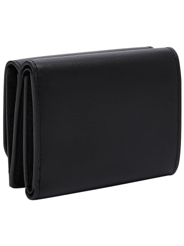 LIEBESKIND BERLIN Leder-Geldbörse "Lillian" in Schwarz - (B)10 x (H)8 x (T)3 cm