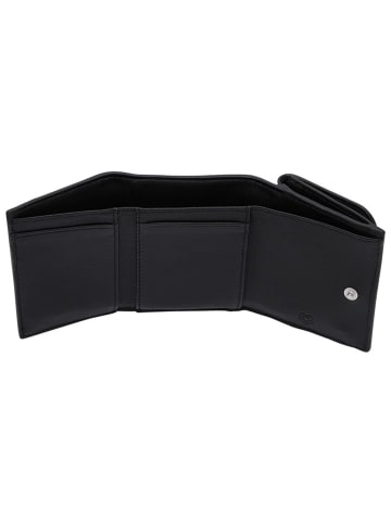 LIEBESKIND BERLIN Leder-Geldbörse "Lillian" in Schwarz - (B)10 x (H)8 x (T)3 cm
