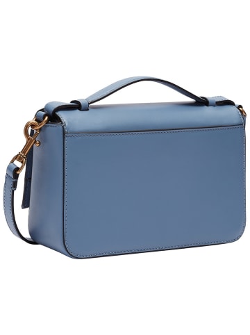 LIEBESKIND BERLIN Leren schoudertas lichtblauw - (B)19 x (H)13 x (D)6 cm