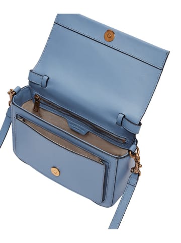 LIEBESKIND BERLIN Leren schoudertas lichtblauw - (B)19 x (H)13 x (D)6 cm