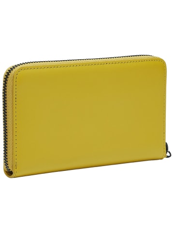 LIEBESKIND BERLIN Leder-Geldbörse "Frieda" in Gelb - (B)16 x (H)9 x (T)2 cm