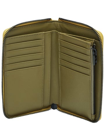 LIEBESKIND BERLIN Leren portemonnee "Frieda" geel - (B)16 x (H)9 x (D)2 cm