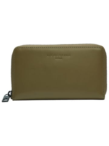 LIEBESKIND BERLIN Leder-Geldbörse "Frieda" in Khaki - (B)16 x (H)9 x (T)2 cm