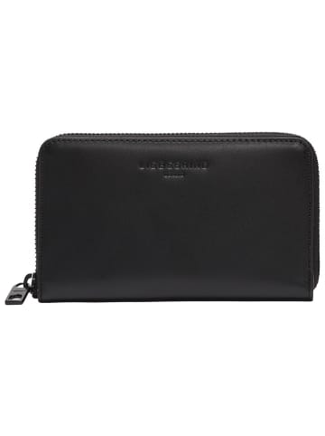 LIEBESKIND BERLIN Leder-Geldbörse "Frieda" in Schwarz - (B)16 x (H)9 x (T)2 cm