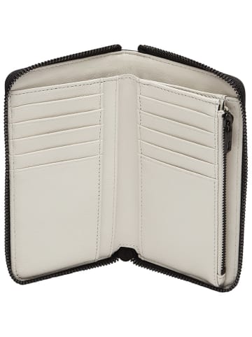 LIEBESKIND BERLIN Leder-Geldbörse "Frieda" in Schwarz - (B)16 x (H)9 x (T)2 cm