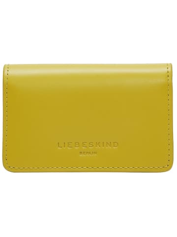 LIEBESKIND BERLIN Leder-Geldbörse "Cardie" in Gelb - (B)11 x (H)7,5 x (T)2,5 cm