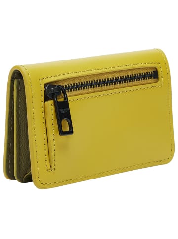 LIEBESKIND BERLIN Leren portemonnee "Cardie" geel - (B)11 x (H)7,5 x (D)2,5 cm