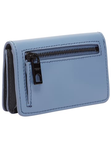 LIEBESKIND BERLIN Leder-Geldbörse "Cardie" in Hellblau - (B)11 x (H)7,5 x (T)2,5 cm