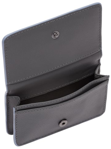 LIEBESKIND BERLIN Leder-Geldbörse "Cardie" in Hellblau - (B)11 x (H)7,5 x (T)2,5 cm