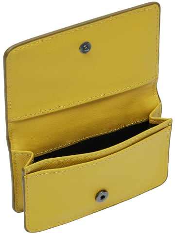 LIEBESKIND BERLIN Leren portemonnee "Cardie" kaki - (B)11 x (H)7,5 x (D)2,5 cm