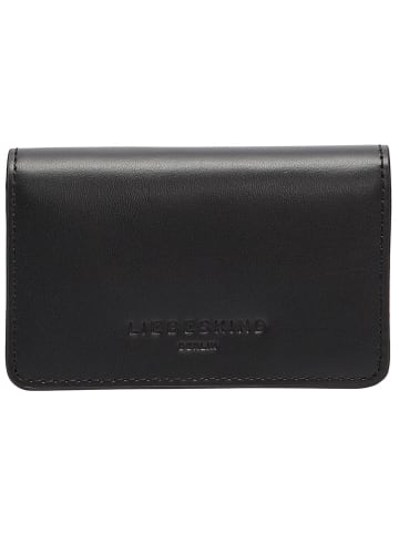 LIEBESKIND BERLIN Leren portemonnee "Cardie" zwart/wit - (B)11 x (H)7,5 x (D)2,5 cm