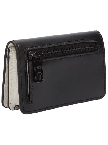 LIEBESKIND BERLIN Leren portemonnee "Cardie" zwart/wit - (B)11 x (H)7,5 x (D)2,5 cm