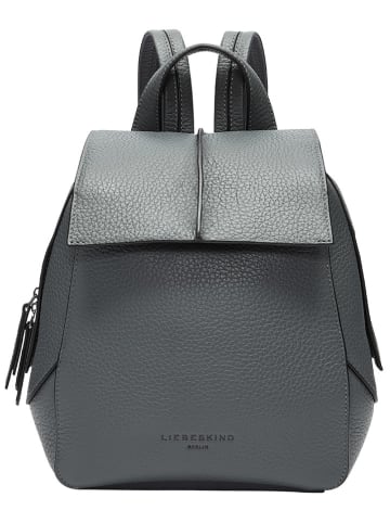 LIEBESKIND BERLIN Leder-Rucksack in Grau - (B)21,5 x (H)27,5 x (T)12 cm