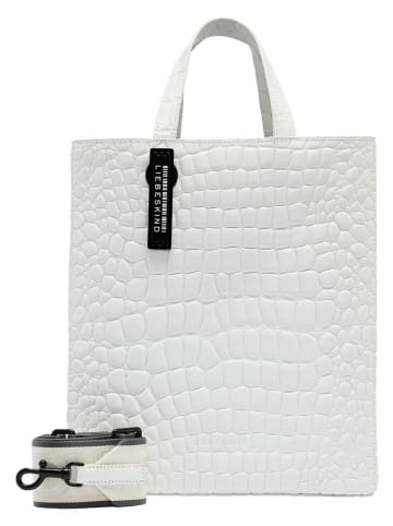 LIEBESKIND BERLIN Leren handtas "Paperbag M" wit - (B)29 x (H)34 x (D)15 cm