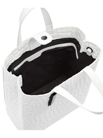 LIEBESKIND BERLIN Leren handtas "Paperbag M" wit - (B)29 x (H)34 x (D)15 cm