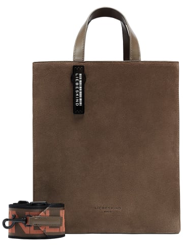 LIEBESKIND BERLIN Skórzana torebka "Paperbag M" w kolorze brązowym - 29 x 34 x 15 cm