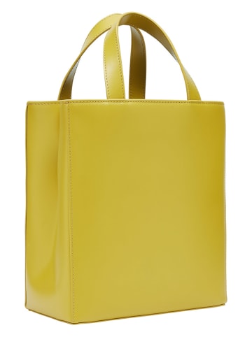 LIEBESKIND BERLIN Leren handtas "Paperbag S" geel - (B)22 x (H)25 x (D)11,5 cm