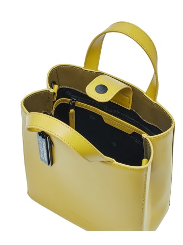 LIEBESKIND BERLIN Leren handtas "Paperbag S" geel - (B)22 x (H)25 x (D)11,5 cm