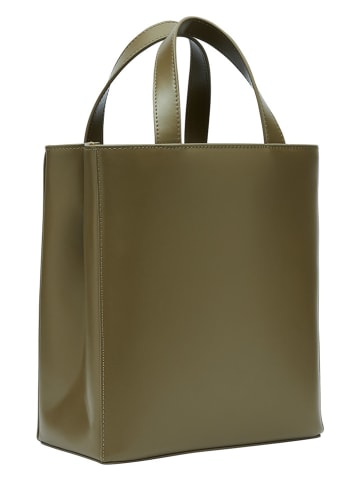 LIEBESKIND BERLIN Skórzana torebka "Paperbag S" w kolorze khaki - 22 x 25 x 11,5 cm