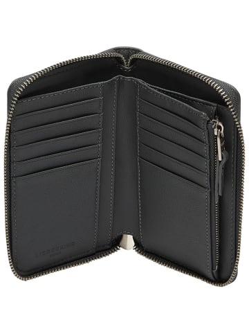 LIEBESKIND BERLIN Leder-Geldbörse "Frieda" in Grau - (B)16 x (H)9 x (T)2 cm