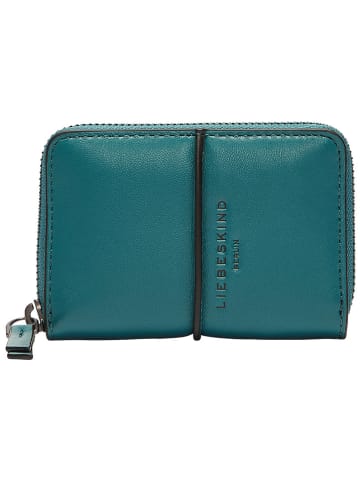 LIEBESKIND BERLIN Leren portemonnee "Eliza" petrol - (B)11,5 x (H)8 x (D)2 cm