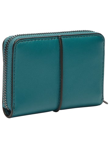 LIEBESKIND BERLIN Leder-Geldbörse "Eliza" in Petrol - (B)11,5 x (H)8 x (T)2 cm