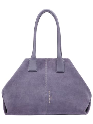 LIEBESKIND BERLIN Leren schoudertas "Chelsea" paars - (B)36 x (H)28 x (D)15 cm
