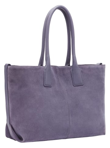 LIEBESKIND BERLIN Leder-Schultertasche "Chelsea" in Lila - (B)36 x (H)28 x (T)15 cm