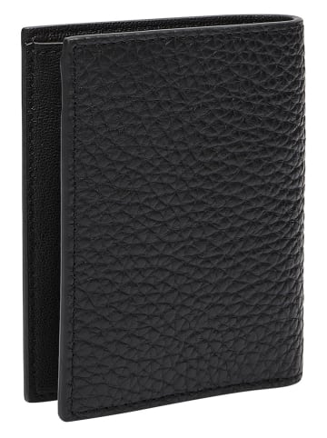 LIEBESKIND BERLIN Leder-Kartenetui "Arcie" in Schwarz - (B)8 x (H)10,5 x (T)1 cm