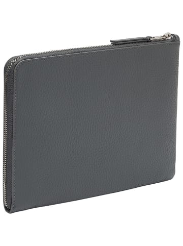 LIEBESKIND BERLIN Leren tabletcase grijs - (B)27 x (H)20 x (D)1 cm