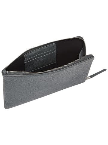LIEBESKIND BERLIN Leren tabletcase grijs - (B)27 x (H)20 x (D)1 cm