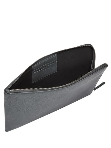 LIEBESKIND BERLIN Leren laptoptas grijs - (B)36 x (H)26 x (D)1 cm