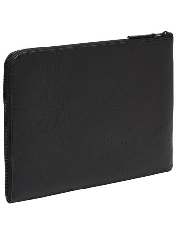 LIEBESKIND BERLIN Skórzana torba w kolorze czarnym na laptopa - 36 x 26 x 1 cm