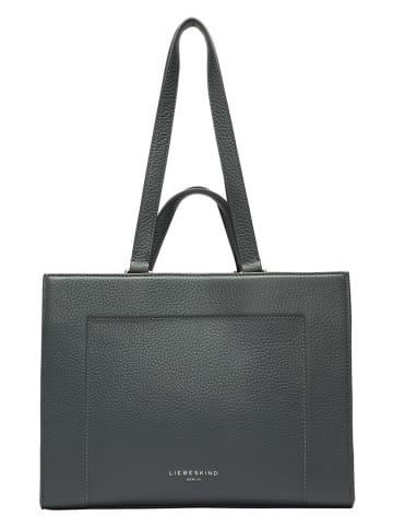 LIEBESKIND BERLIN Leder-Henkeltasche in Grau - (B)33 x (H)24,5 x (T)11,5 cm