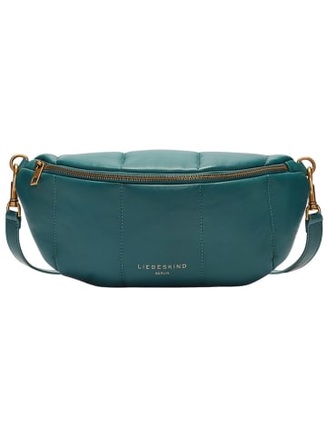 LIEBESKIND BERLIN Leder-Brustbeutel "Tavia" in Petrol - (B)32 x (H)14 x (T)9 cm